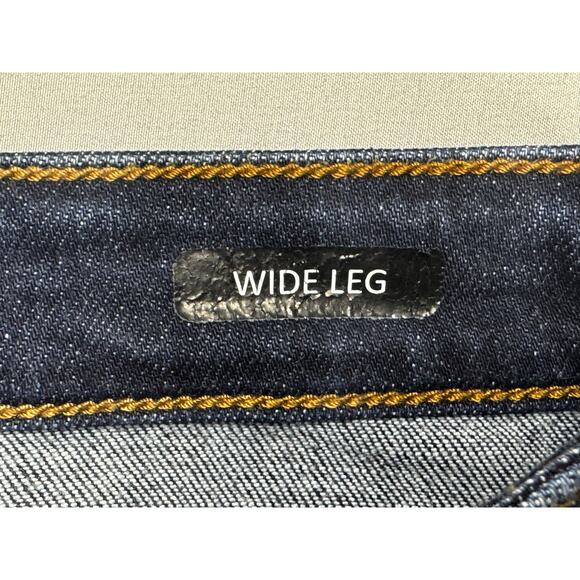 Judy Blue Women's Wide Leg Cropped Blue Stretch Denim Jeans - Size 5/27 (27x24) - Picture 5 of 6